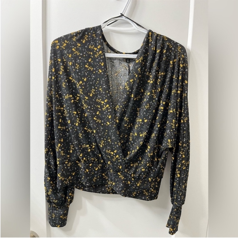 Dynamite Wrap Blouse